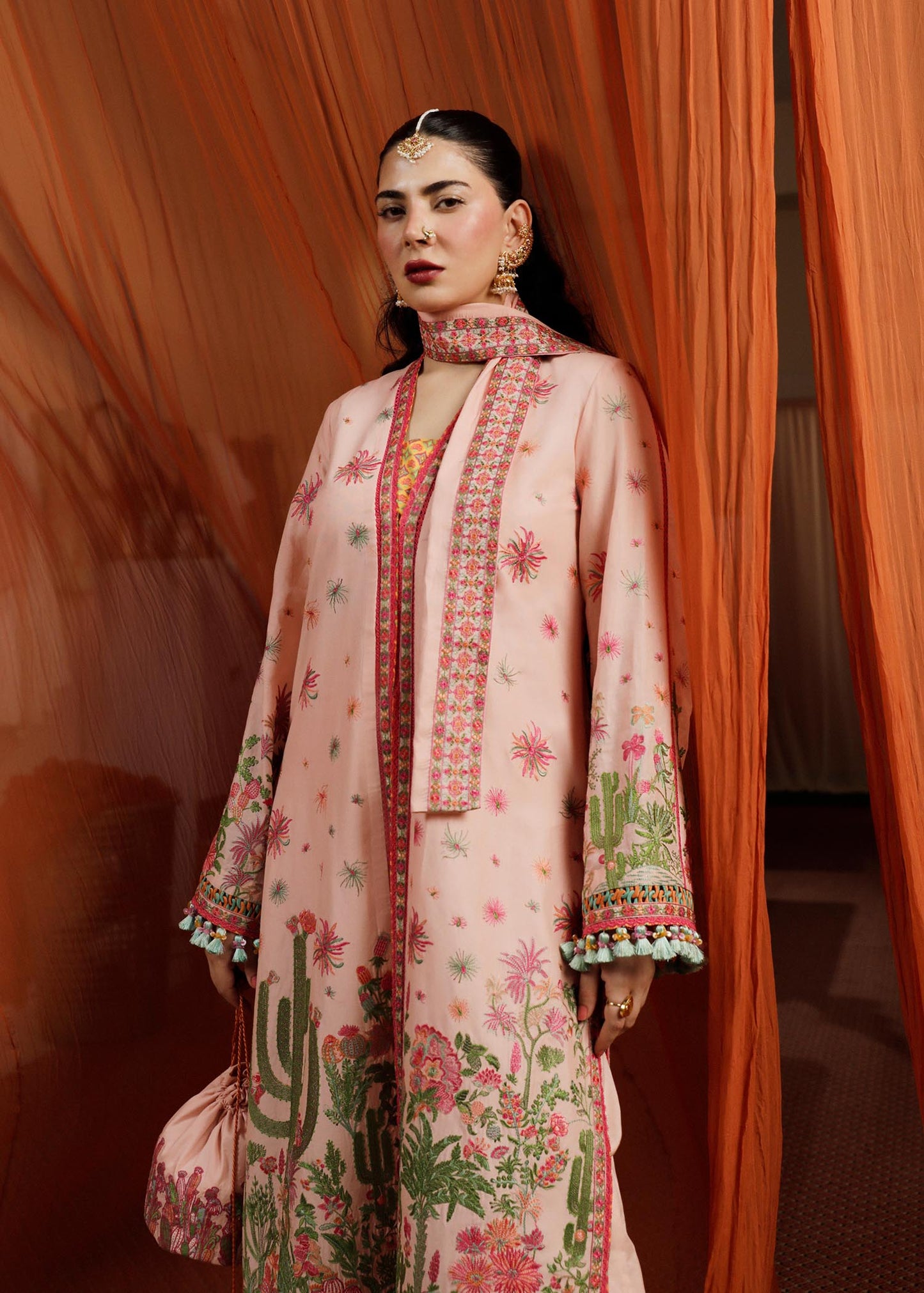 Buy Now, Pembe - Factory No. 21 - Eid Spring/Spring Lawn'23 - Hussain Rehar - Shahana Collection UK - Wedding and Bridal Party Dresses