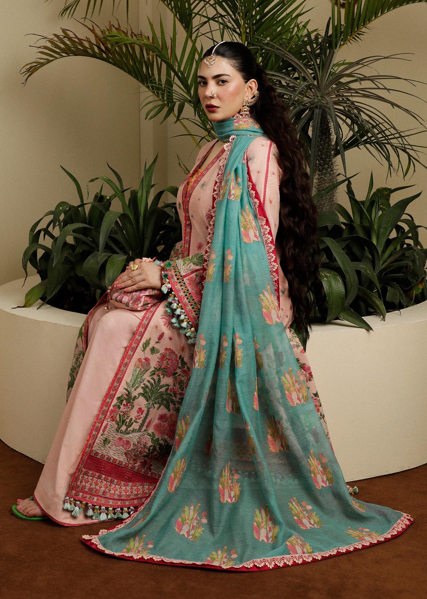 Buy Now, Pembe - Factory No. 21 - Eid Spring/Spring Lawn'23 - Hussain Rehar - Shahana Collection UK - Wedding and Bridal Party Dresses