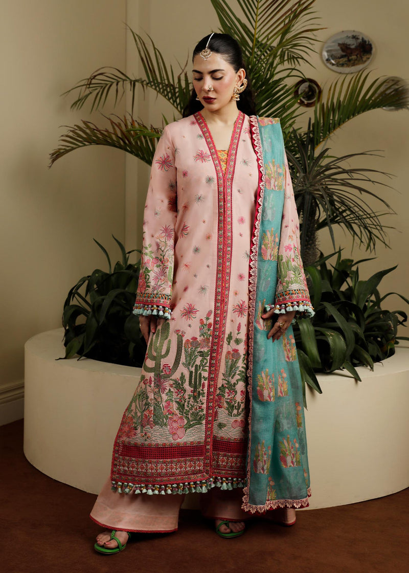 Buy Now, Pembe - Factory No. 21 - Eid Spring/Spring Lawn'23 - Hussain Rehar - Shahana Collection UK - Wedding and Bridal Party Dresses