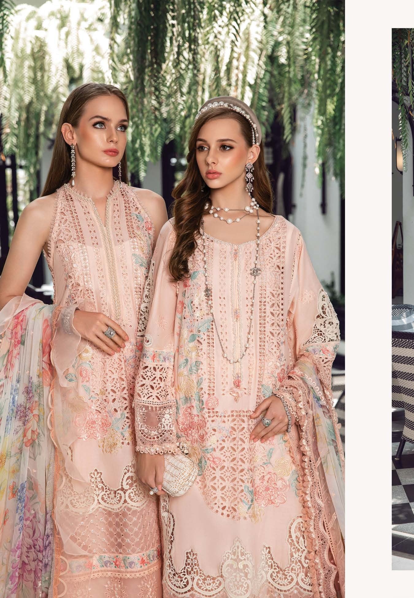 Mystic Blust - Maria. B Luxury Lawn Eid 2023 - Pakistani Designer Lawn - Wedding bridal and party dresses - Shahana Collection UK - Maria B in UK