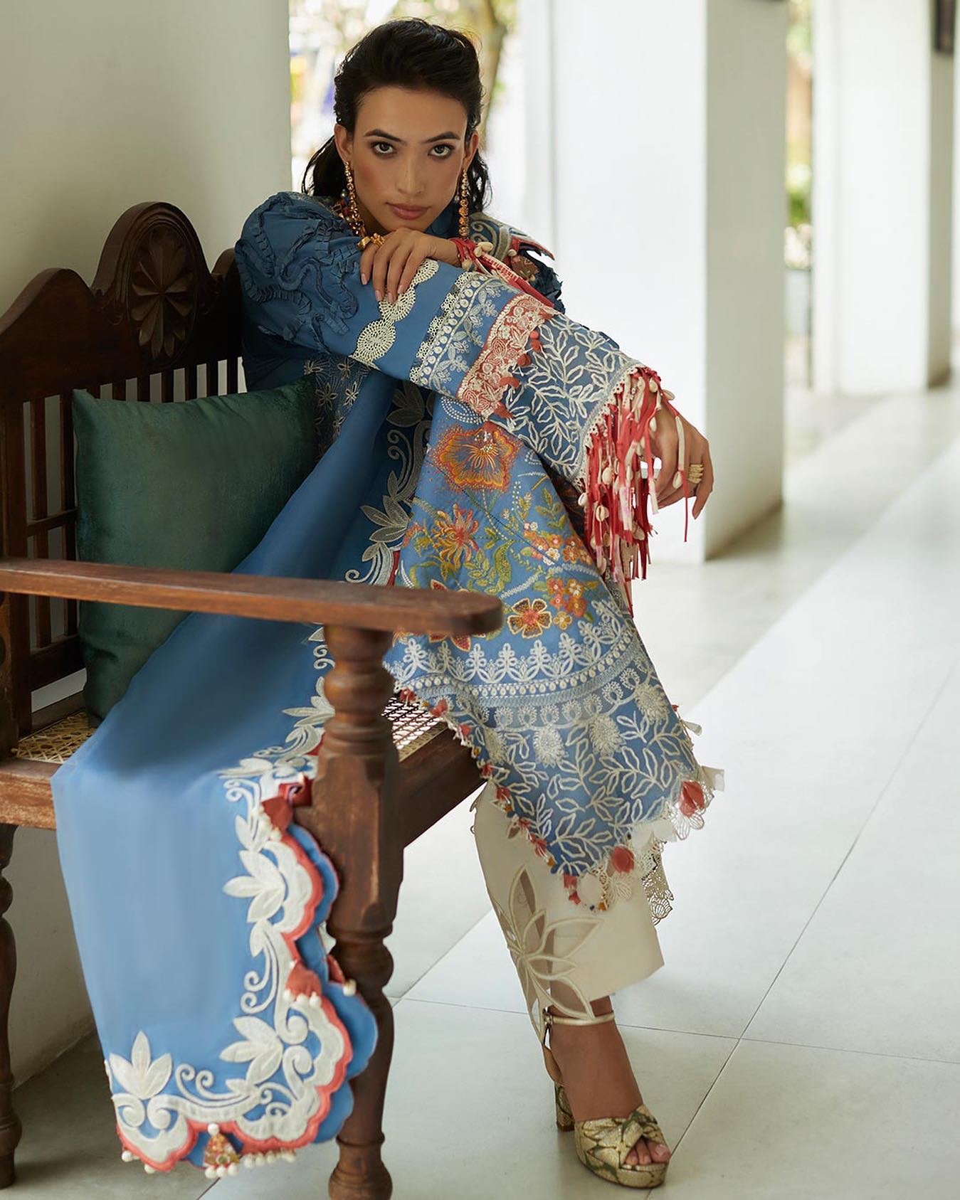 Buy Now - Ziva (4A) - Elan Lawn'23 - Shahana Collection UK - Summer Lawn - Pakistani Designer wear - Wedding and Bridal party wear dresses - Elan in UK
