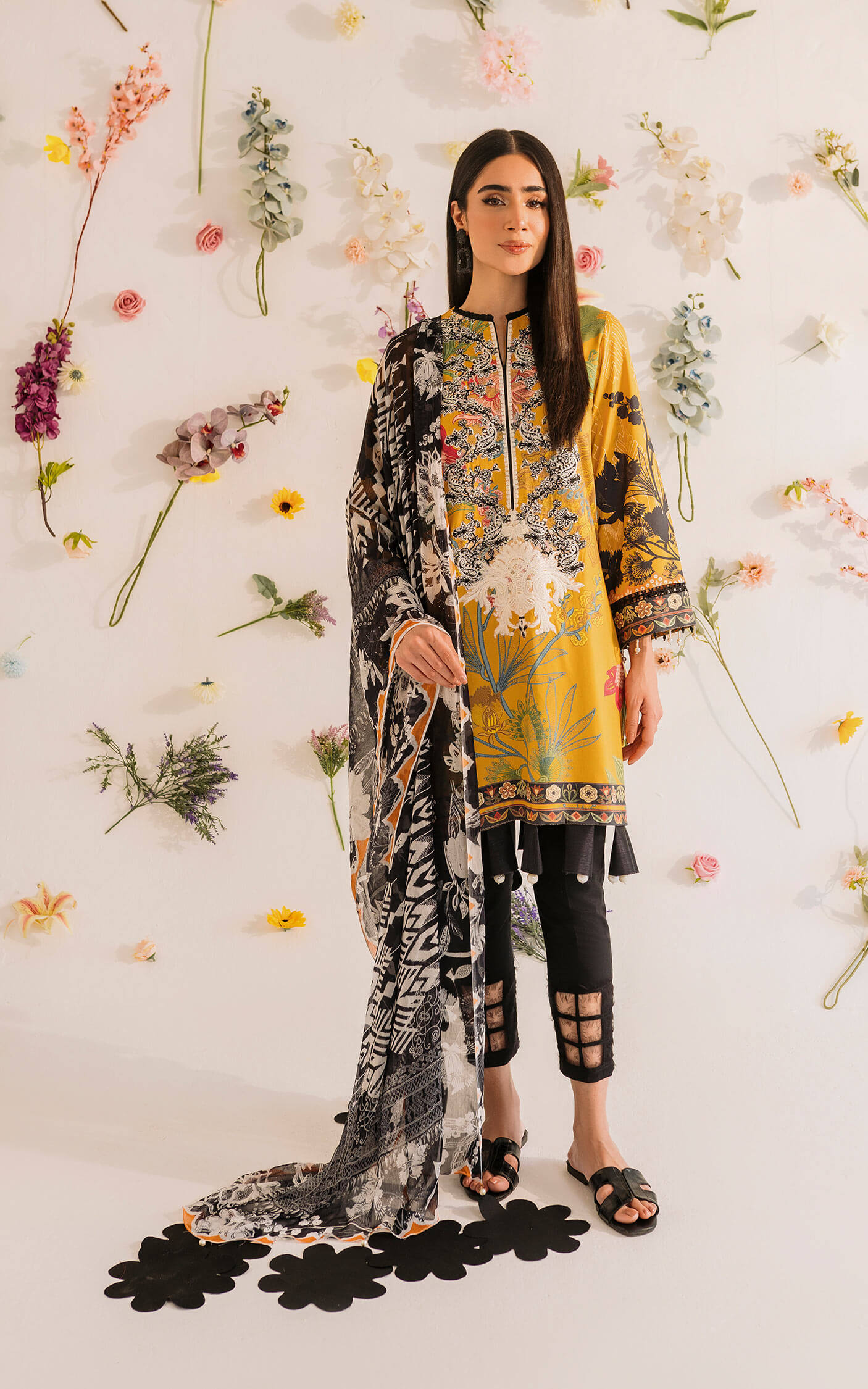 MKL - 01 - Meraki Summer Vol 1 - Asifa n Nabeel Lawn Collection 2023 - Shahana Collection UK - Asifa n Nabeel in UK - Eid Edit 2023