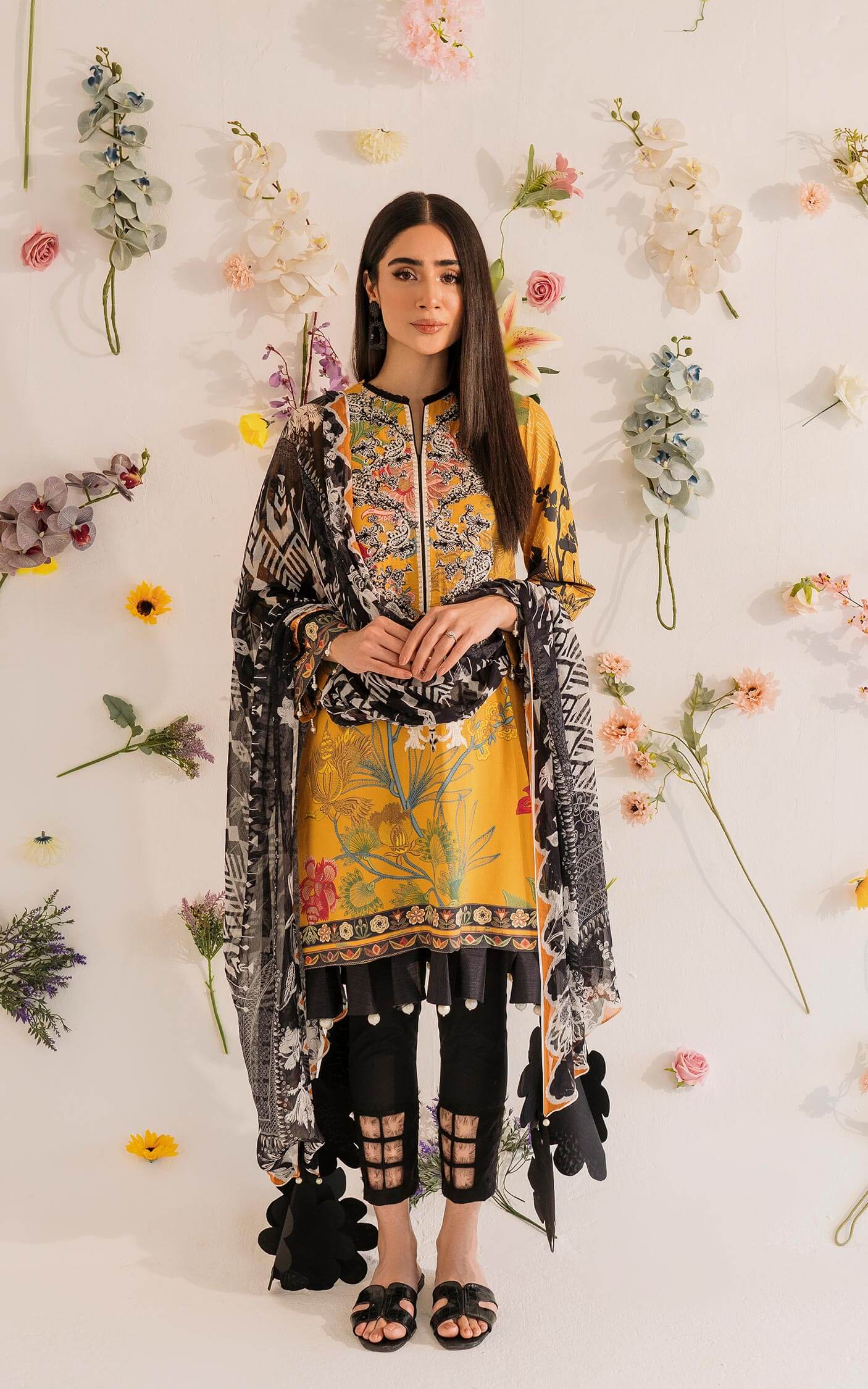 MKL - 01 - Meraki Summer Vol 1 - Asifa n Nabeel Lawn Collection 2023 - Shahana Collection UK - Asifa n Nabeel in UK - Eid Edit 2023