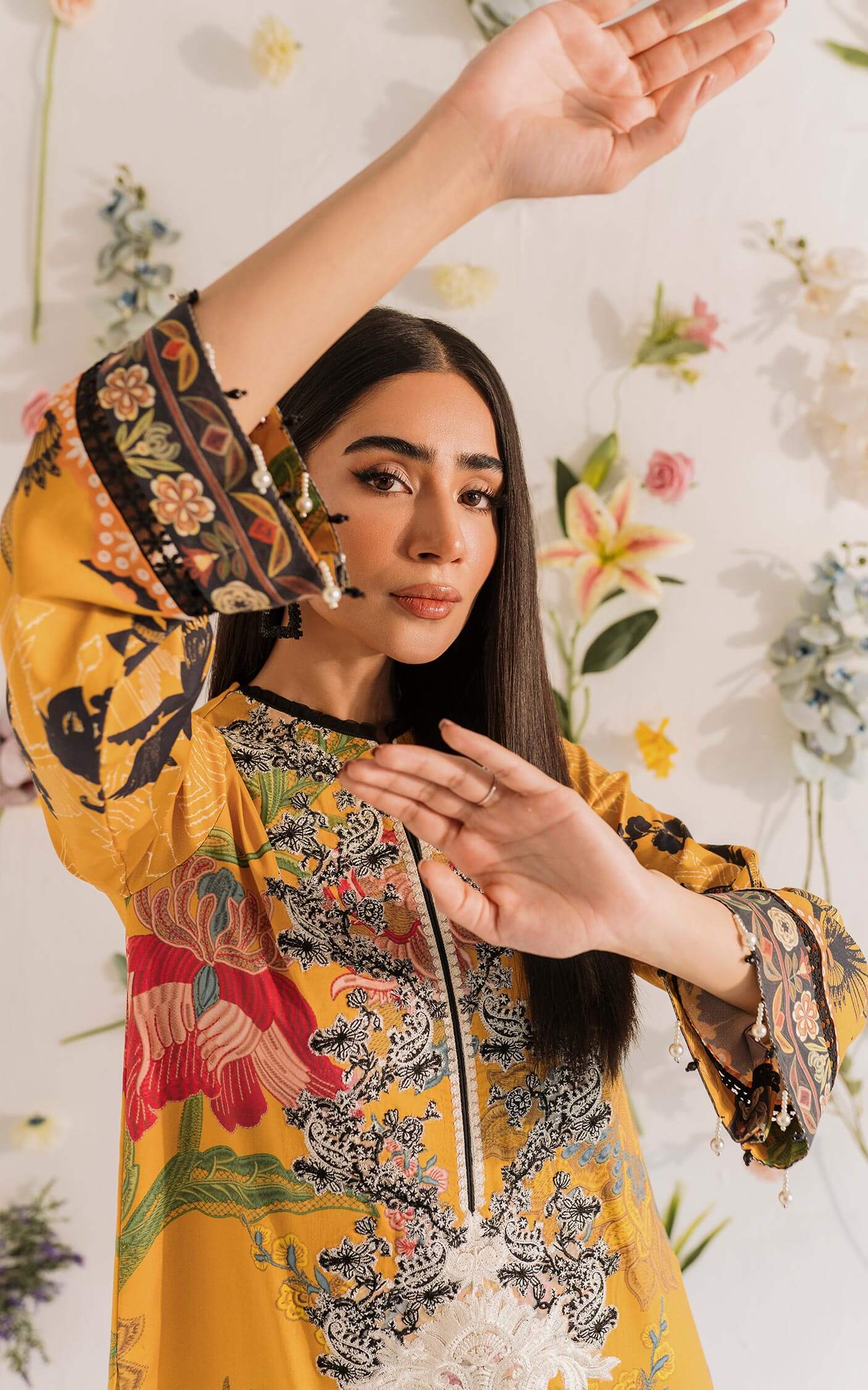 MKL - 01 - Meraki Summer Vol 1 - Asifa n Nabeel Lawn Collection 2023 - Shahana Collection UK - Asifa n Nabeel in UK - Eid Edit 2023