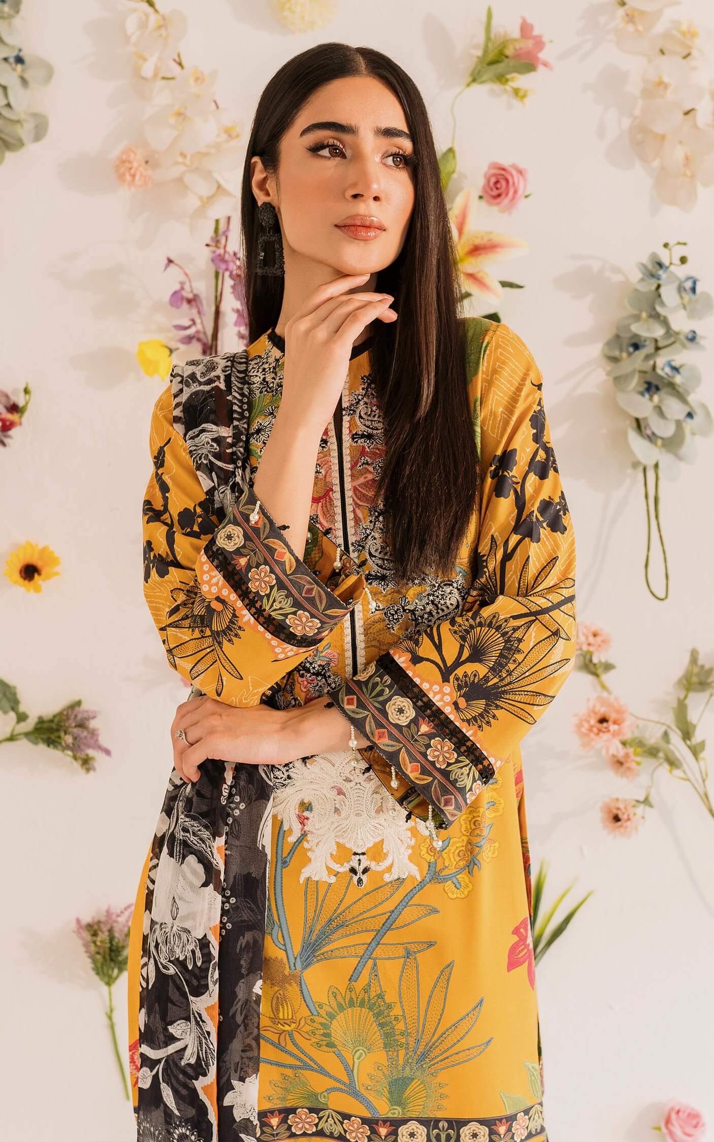 MKL - 01 - Meraki Summer Vol 1 - Asifa n Nabeel Lawn Collection 2023 - Shahana Collection UK - Asifa n Nabeel in UK - Eid Edit 2023
