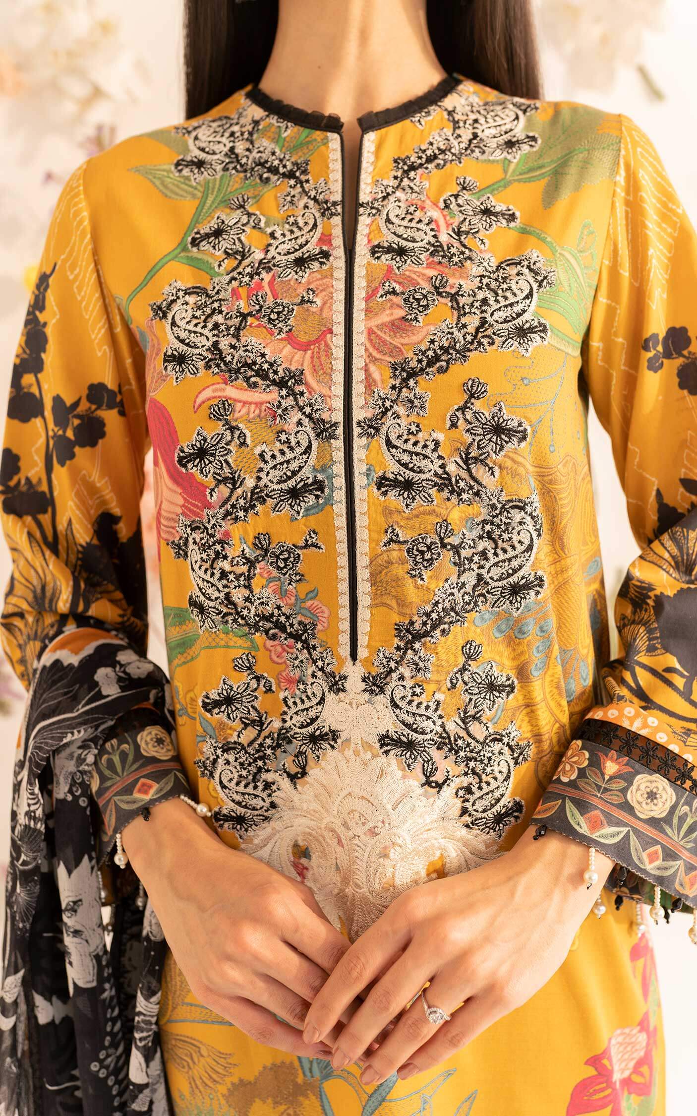 MKL - 01 - Meraki Summer Vol 1 - Asifa n Nabeel Lawn Collection 2023 - Shahana Collection UK - Asifa n Nabeel in UK - Eid Edit 2023