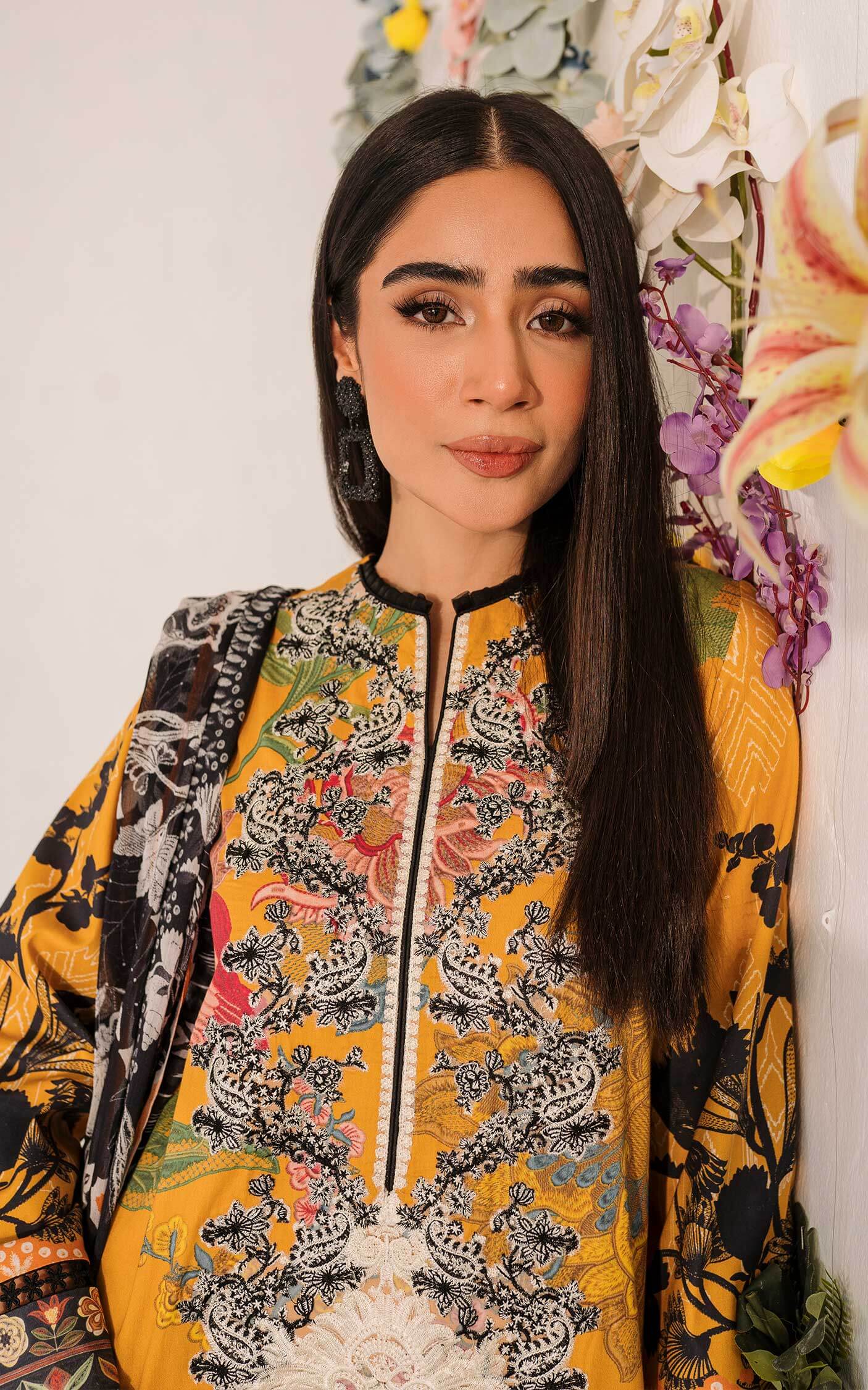 MKL - 01 - Meraki Summer Vol 1 - Asifa n Nabeel Lawn Collection 2023 - Shahana Collection UK - Asifa n Nabeel in UK - Eid Edit 2023