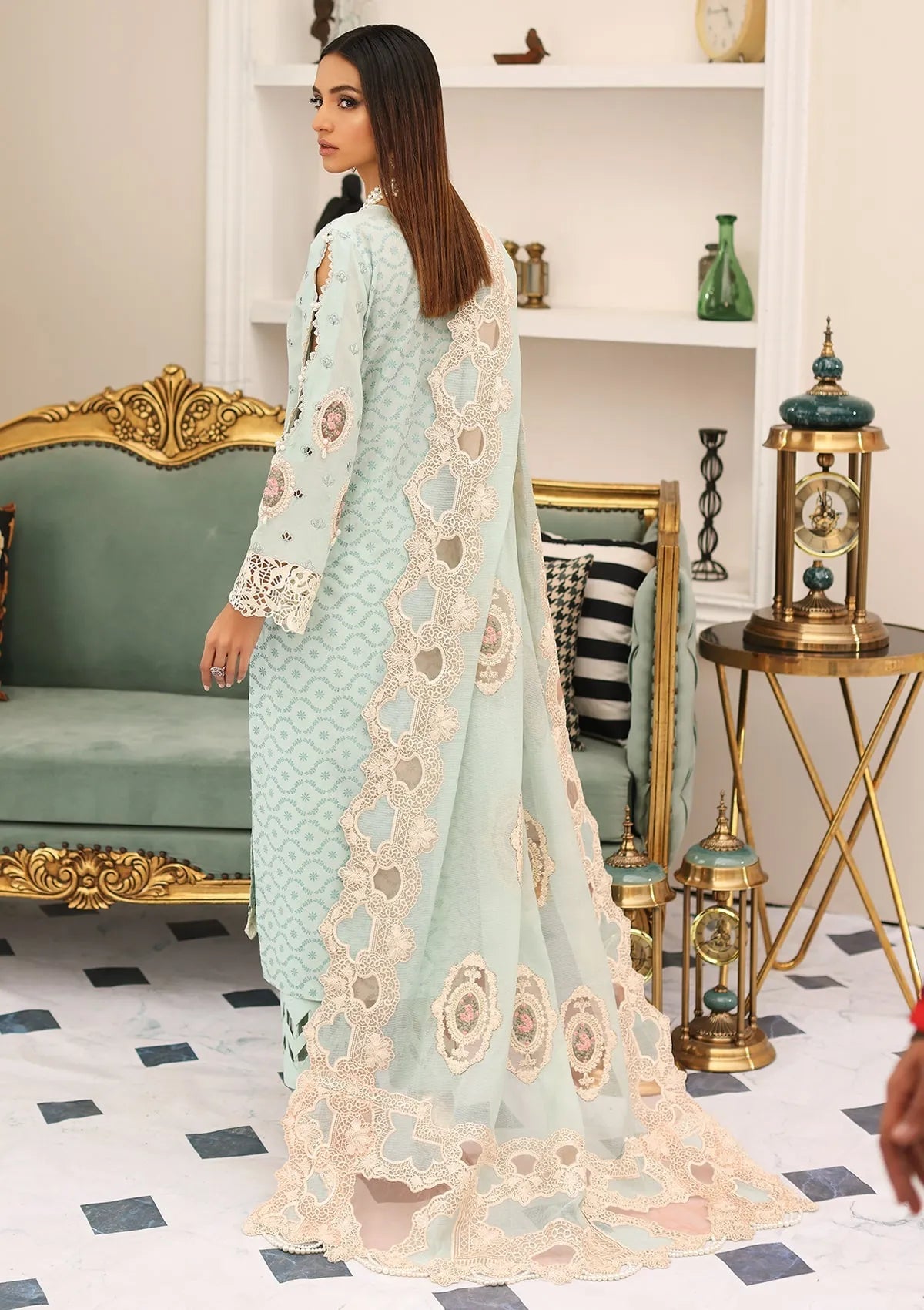 ELC- 03B - Day Dream - Elaf Festive Chikankari 2023 - Shahana Collection UK - Eid 2023 - Elaf in UK