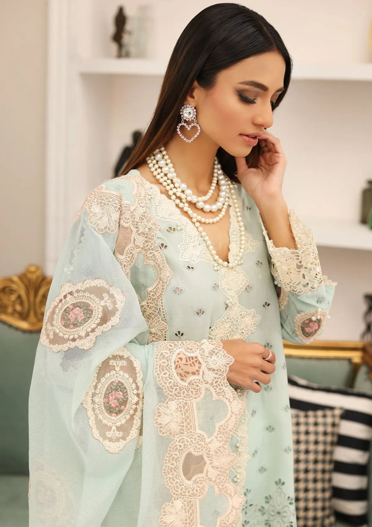 ELC- 03B - Day Dream - Elaf Festive Chikankari 2023 - Shahana Collection UK - Eid 2023 - Elaf in UK