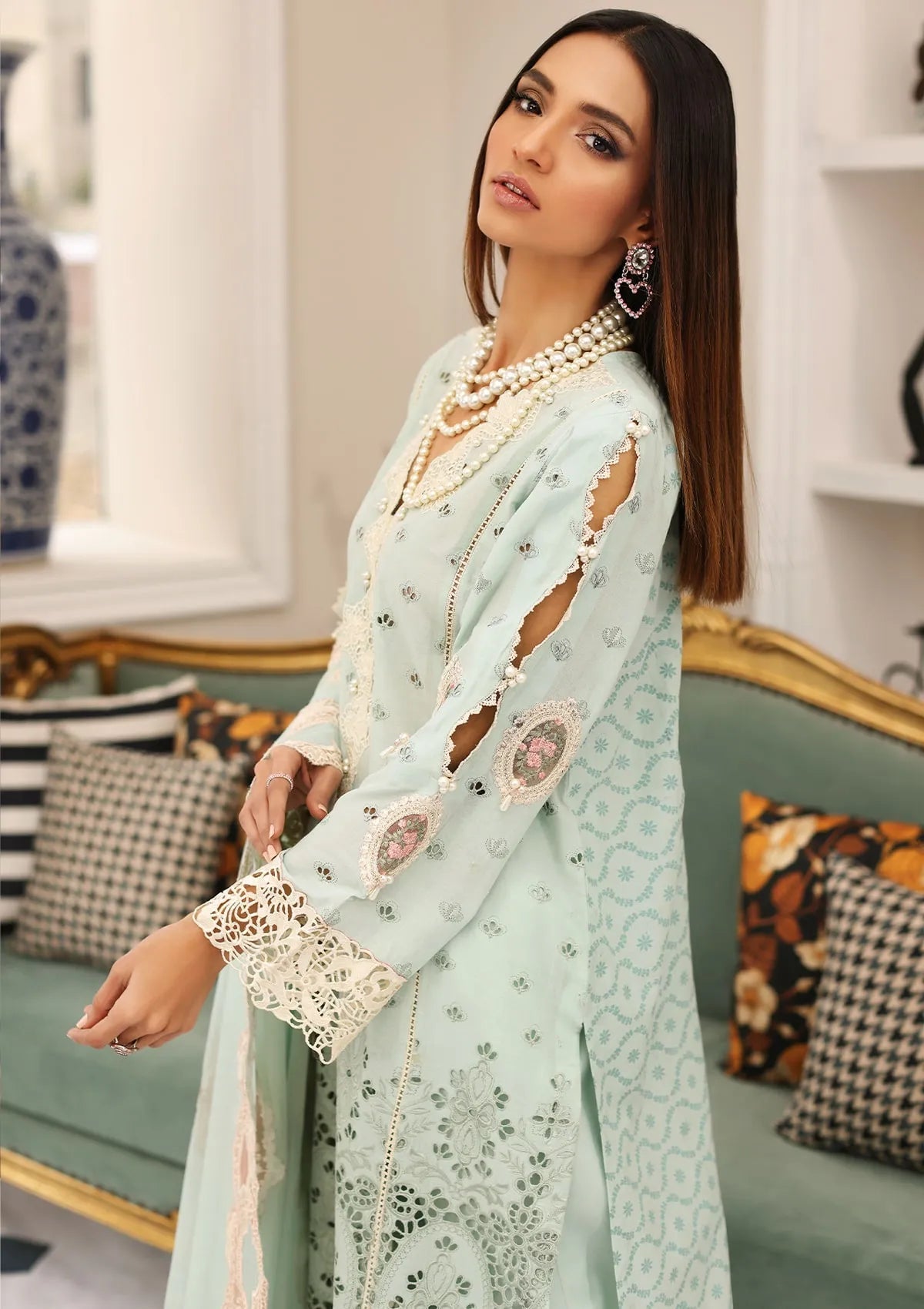 ELC- 03B - Day Dream - Elaf Festive Chikankari 2023 - Shahana Collection UK - Eid 2023 - Elaf in UK