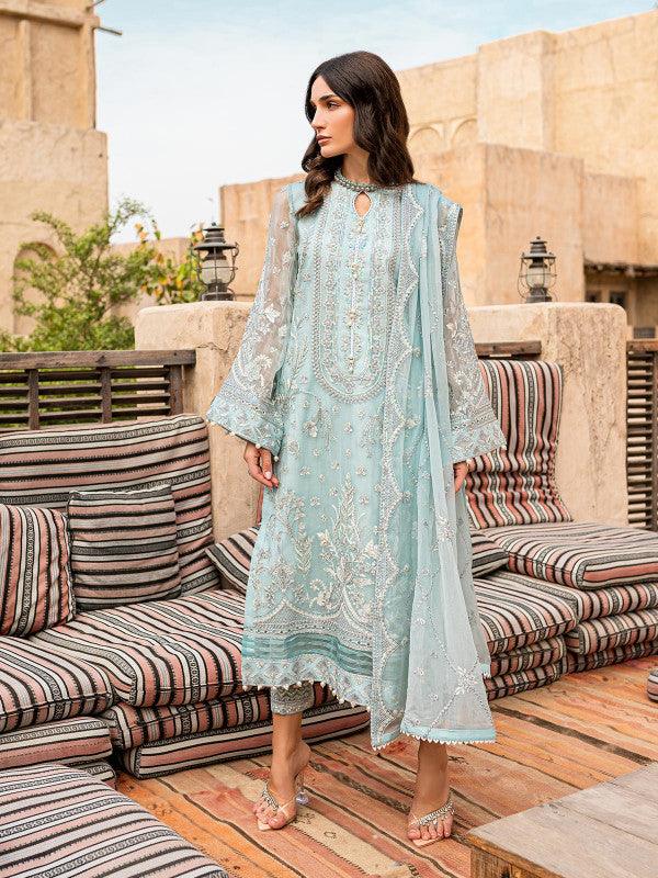 Asmarah - Gulaal Embroidered Chiffon 2022 - Asmarah - Gulaal Embroidered Chiffon 2022 - Shahana Collection