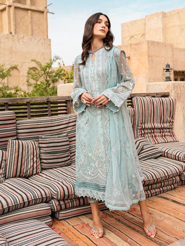 Asmarah - Gulaal Embroidered Chiffon 2022 - Asmarah - Gulaal Embroidered Chiffon 2022 - Shahana Collection