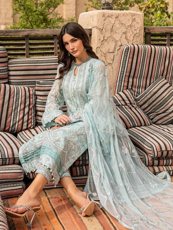 Asmarah - Gulaal Embroidered Chiffon 2022 - Asmarah - Gulaal Embroidered Chiffon 2022 - Shahana Collection