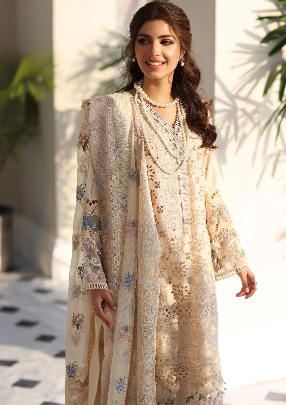 ELC- 07 - Harmony - Elaf Festive Chikankari 2023 - Shahana Collection UK - Eid 2023 - Elaf in UK