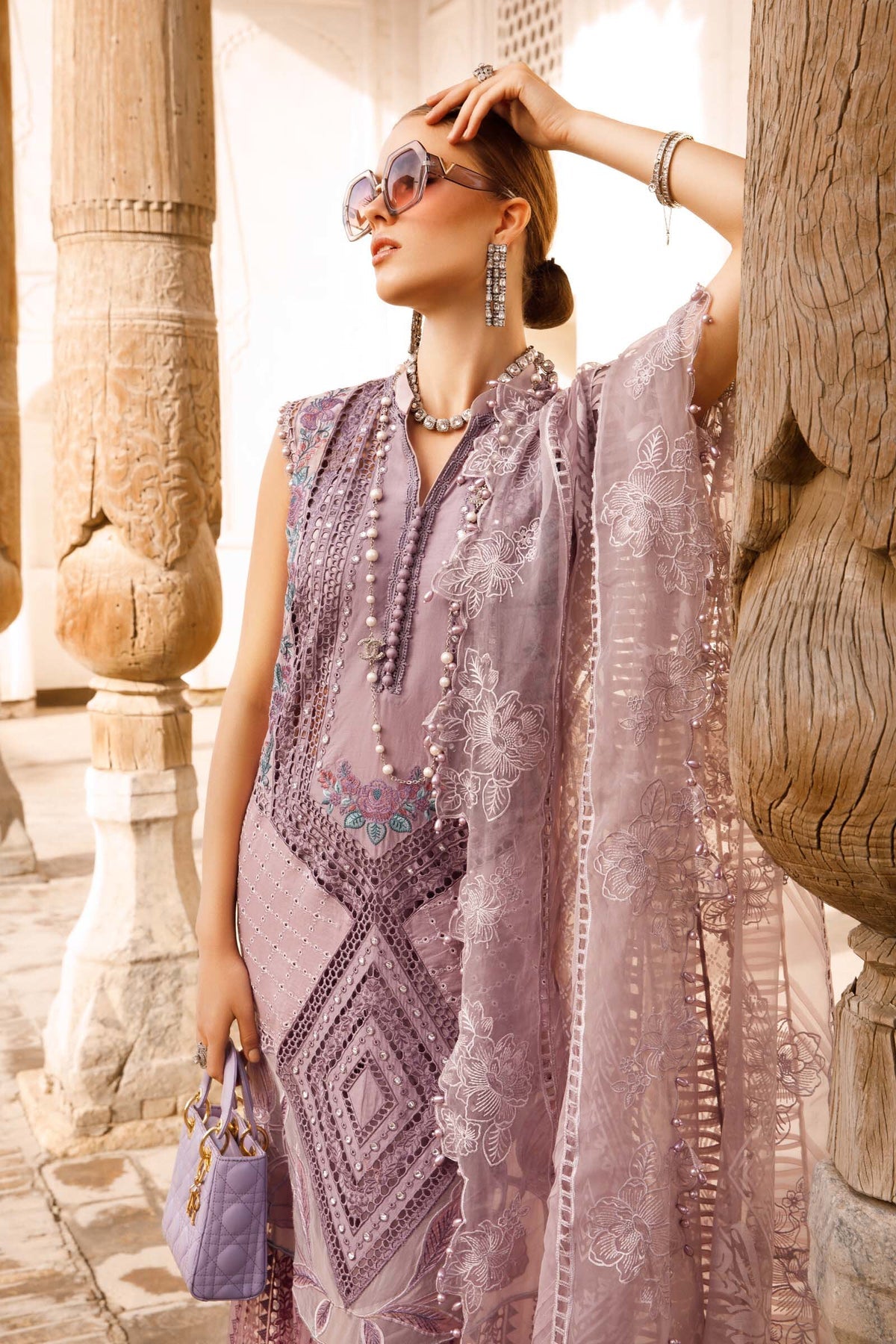 D-2301-A - Luxury Eid Lawn'23 - Maria. B