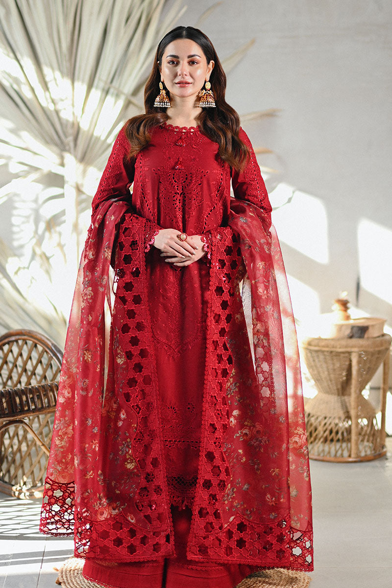 Buy Now - SP-13 ROMI - Qalamkar Sahil Luxury Lawn '23 - Shahana Collection UK