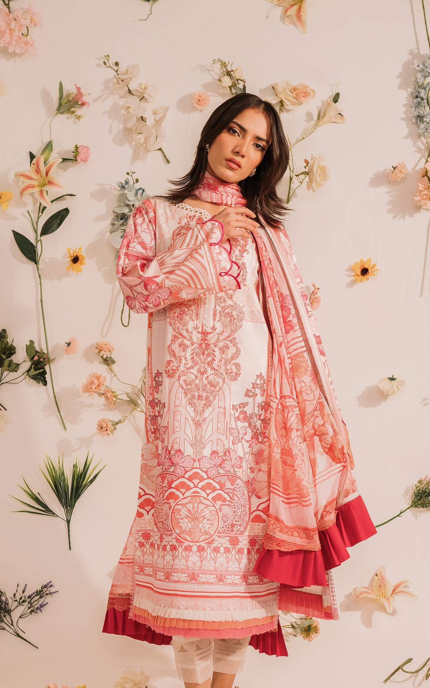 MKL - 15 - Meraki Summer Vol 1 - Asifa n Nabeel Lawn Collection 2023 - Shahana Collection UK - Asifa n Nabeel in UK - Eid Edit 2023