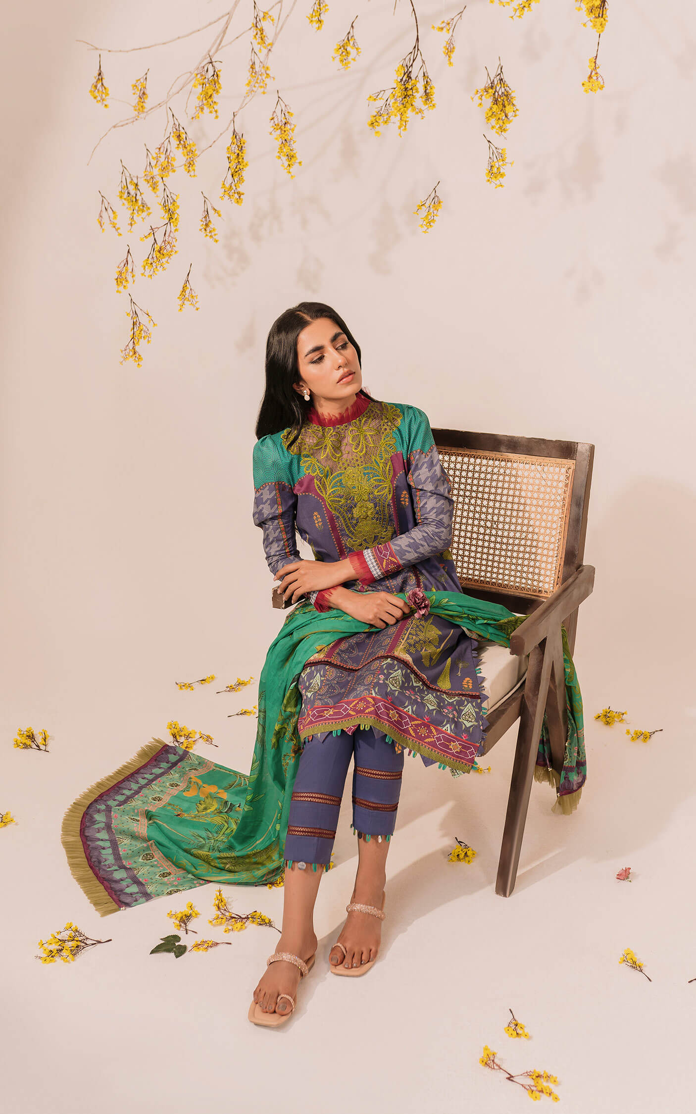 MKL - 16 - Meraki Summer Vol 1 - Asifa n Nabeel Lawn Collection 2023 - Shahana Collection UK - Asifa n Nabeel in UK - Eid Edit 2023