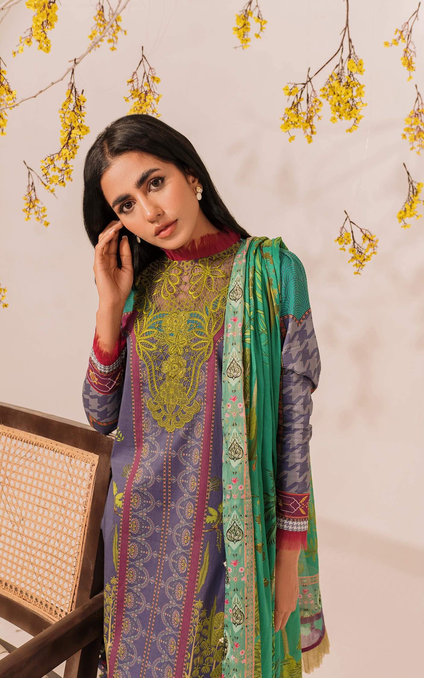 MKL - 16 - Meraki Summer Vol 1 - Asifa n Nabeel Lawn Collection 2023 - Shahana Collection UK - Asifa n Nabeel in UK - Eid Edit 2023