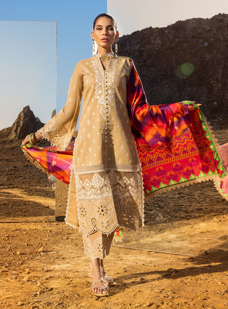 Deedag - 2A - Chikankari Lawn Collection'23 - Zainab Chottani - Shahana Collection UK - Zainab Chottani in UK - Eid 2023