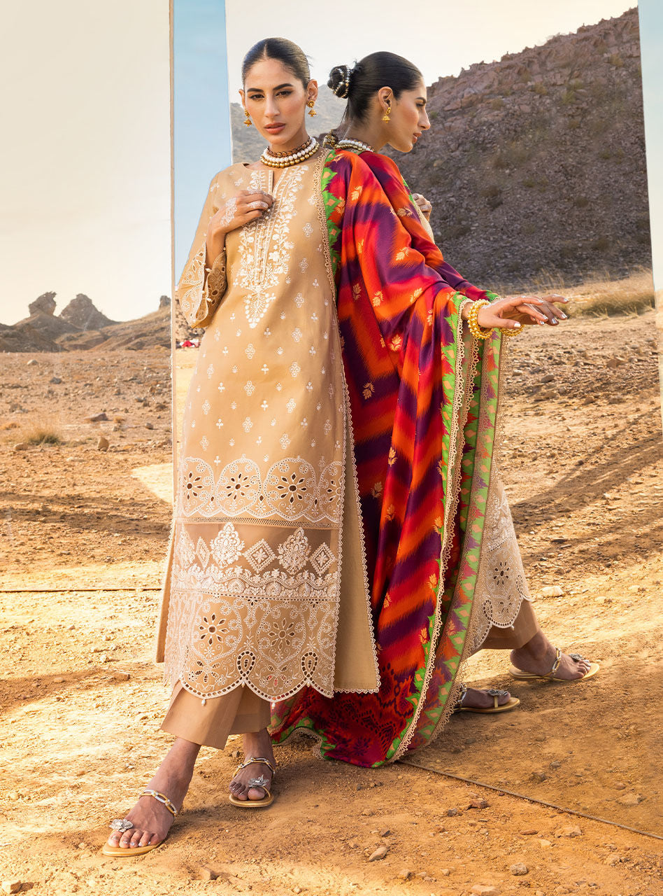 Deedag - 2A - Chikankari Lawn Collection'23 - Zainab Chottani - Shahana Collection UK - Zainab Chottani in UK - Eid 2023