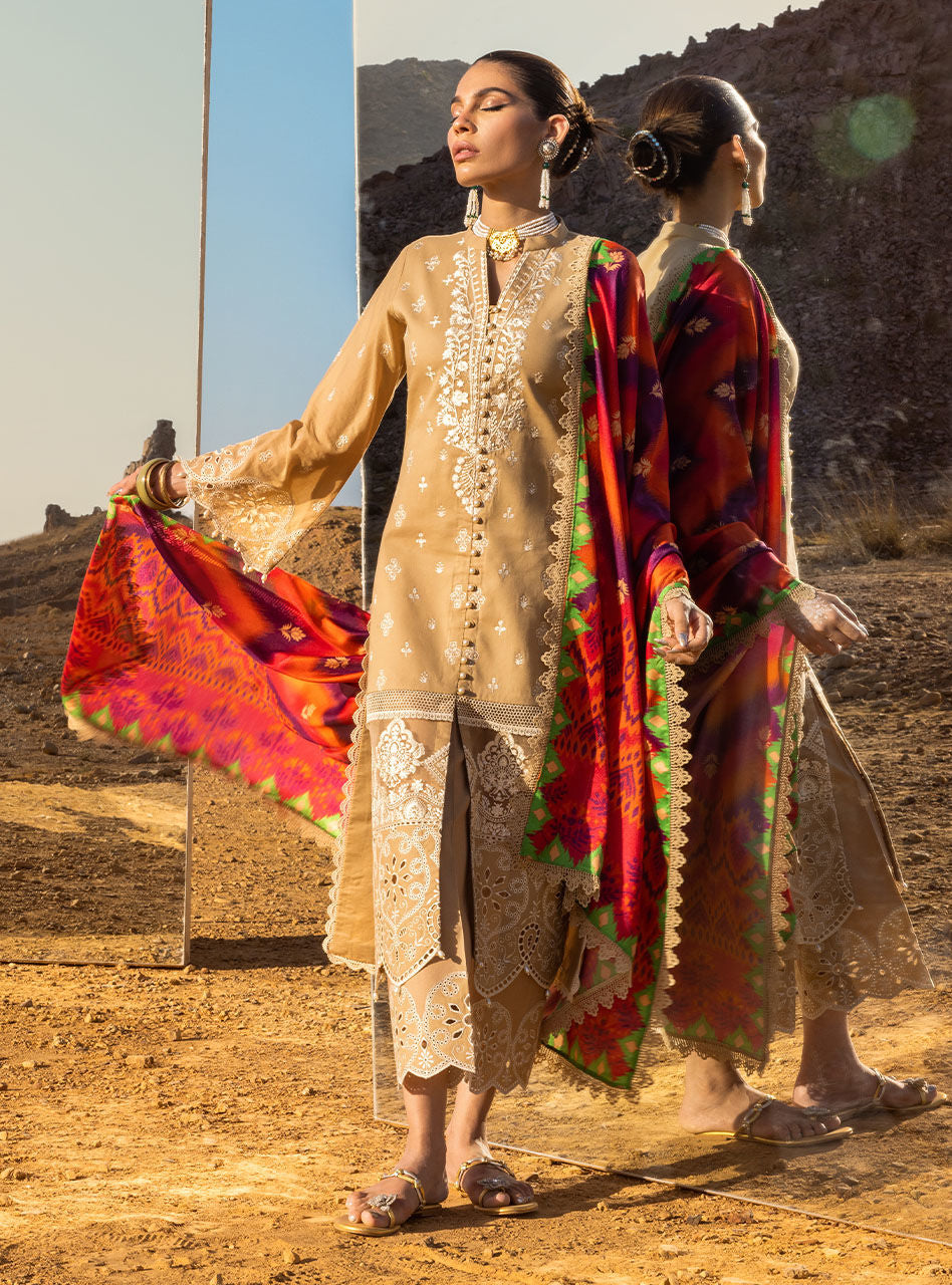 Deedag - 2A - Chikankari Lawn Collection'23 - Zainab Chottani - Shahana Collection UK - Zainab Chottani in UK - Eid 2023