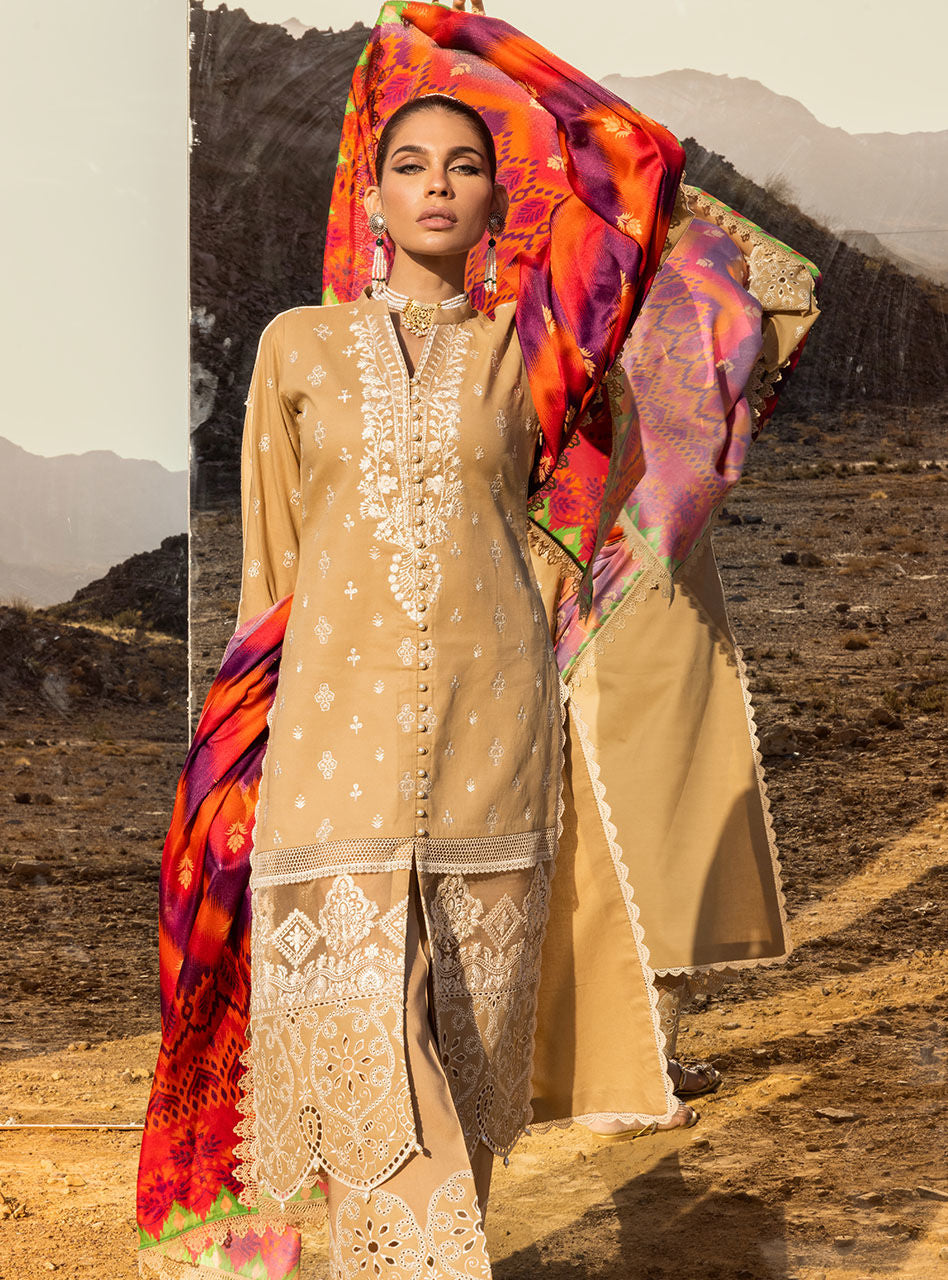 Deedag - 2A - Chikankari Lawn Collection'23 - Zainab Chottani - Shahana Collection UK - Zainab Chottani in UK - Eid 2023