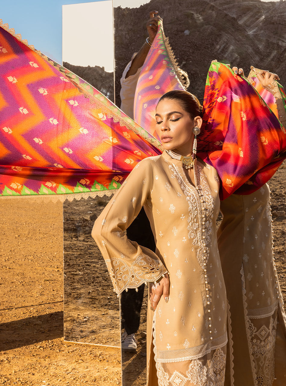 Deedag - 2A - Chikankari Lawn Collection'23 - Zainab Chottani - Shahana Collection UK - Zainab Chottani in UK - Eid 2023