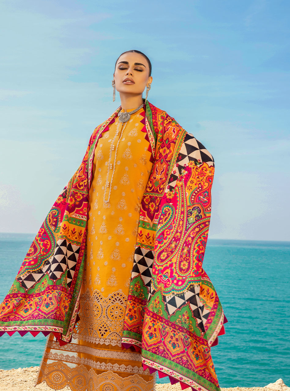 Gunjal - 3a - Chikankari Lawn Collection'23 - Zainab Chottani - Shahana Collection UK - Zainab Chottani in UK - Eid 2023