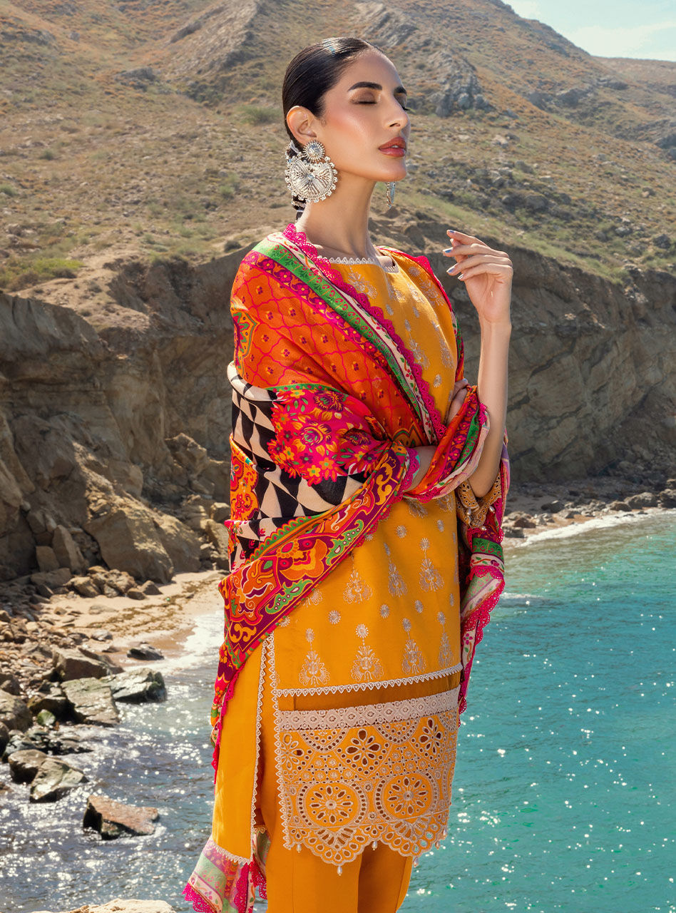 Gunjal - 3a - Chikankari Lawn Collection'23 - Zainab Chottani - Shahana Collection UK - Zainab Chottani in UK - Eid 2023