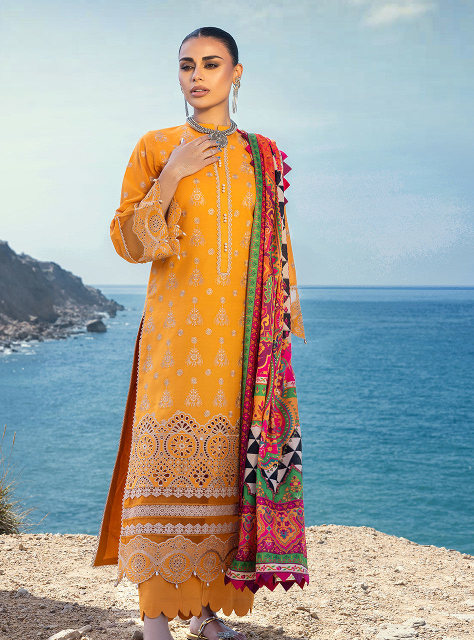 Gunjal - 3a - Chikankari Lawn Collection'23 - Zainab Chottani - Shahana Collection UK - Zainab Chottani in UK - Eid 2023
