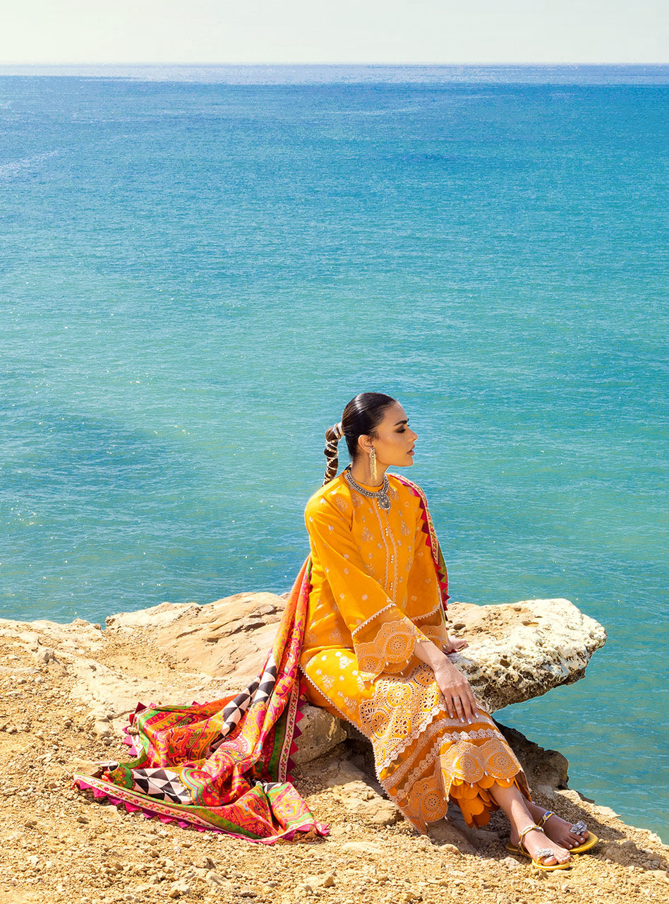 Gunjal - 3a - Chikankari Lawn Collection'23 - Zainab Chottani - Shahana Collection UK - Zainab Chottani in UK - Eid 2023