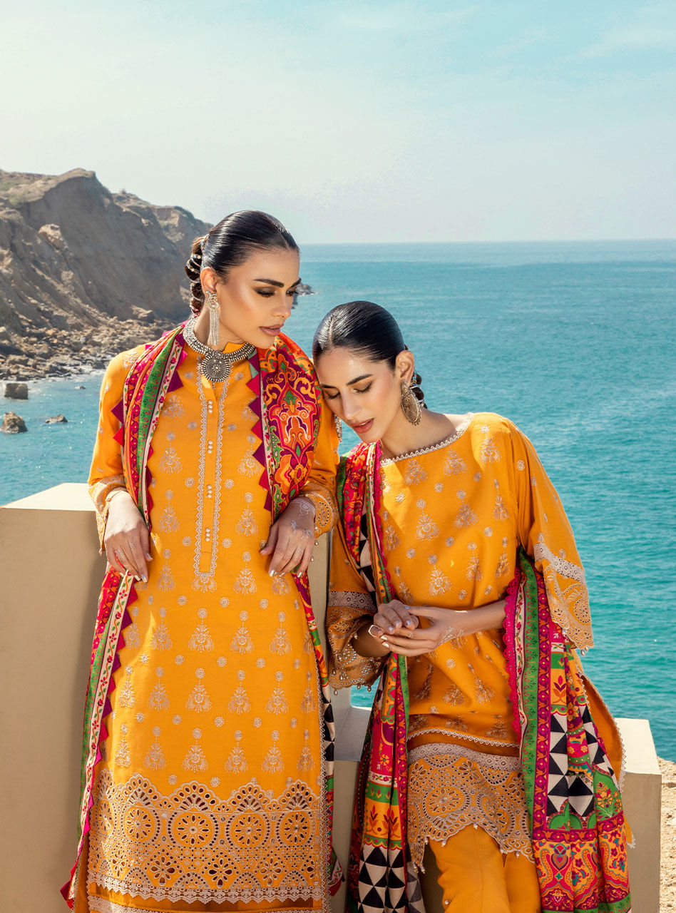 Gunjal - 3a - Chikankari Lawn Collection'23 - Zainab Chottani - Shahana Collection UK - Zainab Chottani in UK - Eid 2023