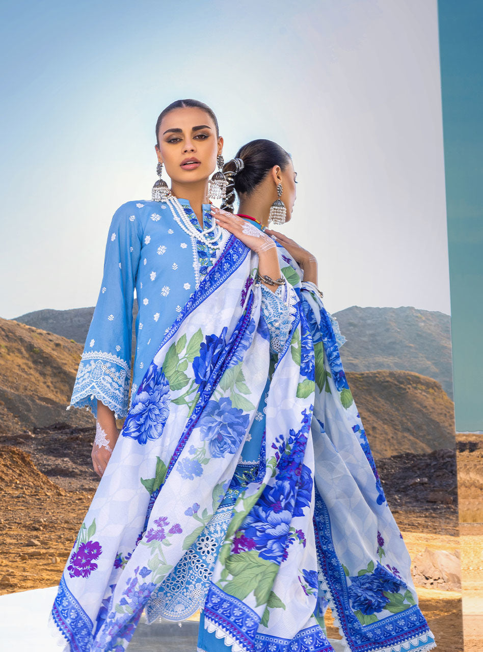 Durnaz - 4a - Chikankari Lawn Collection'23 - Zainab Chottani - Shahana Collection UK - Zainab Chottani in UK - Eid 2023