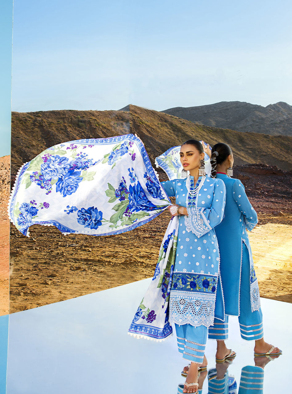 Durnaz - 4a - Chikankari Lawn Collection'23 - Zainab Chottani - Shahana Collection UK - Zainab Chottani in UK - Eid 2023
