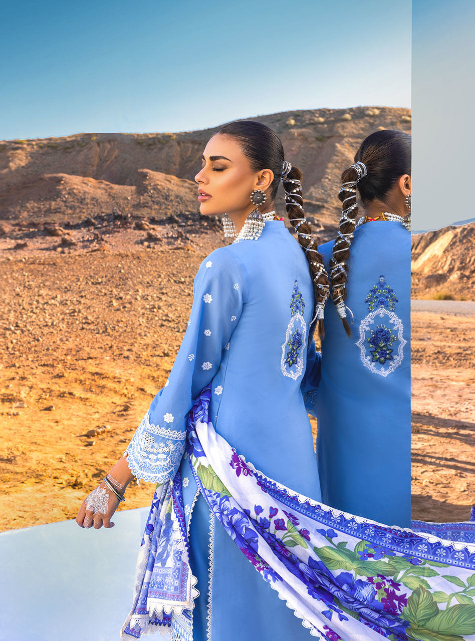 Durnaz - 4a - Chikankari Lawn Collection'23 - Zainab Chottani - Shahana Collection UK - Zainab Chottani in UK - Eid 2023