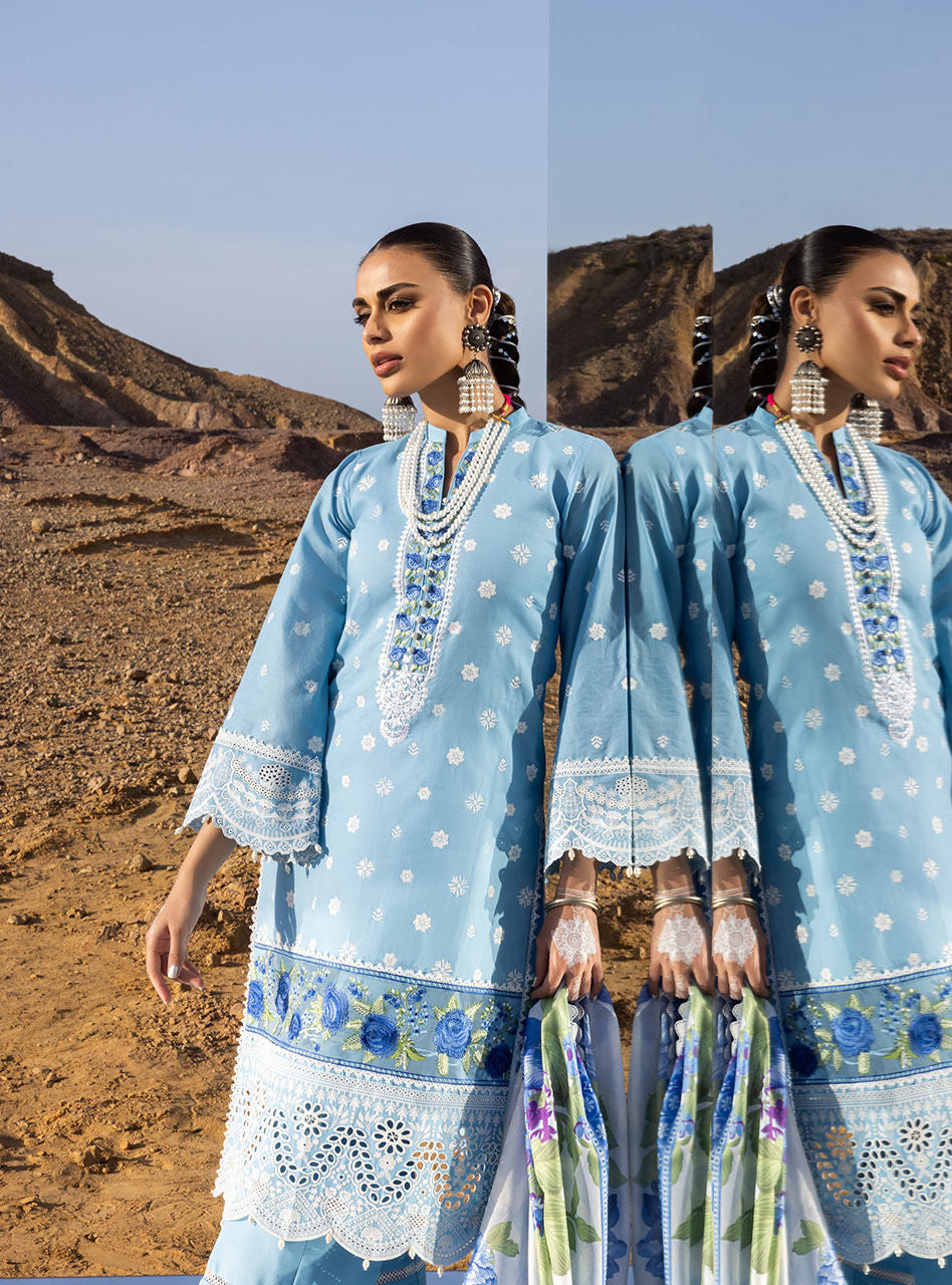 Durnaz - 4a - Chikankari Lawn Collection'23 - Zainab Chottani - Shahana Collection UK - Zainab Chottani in UK - Eid 2023