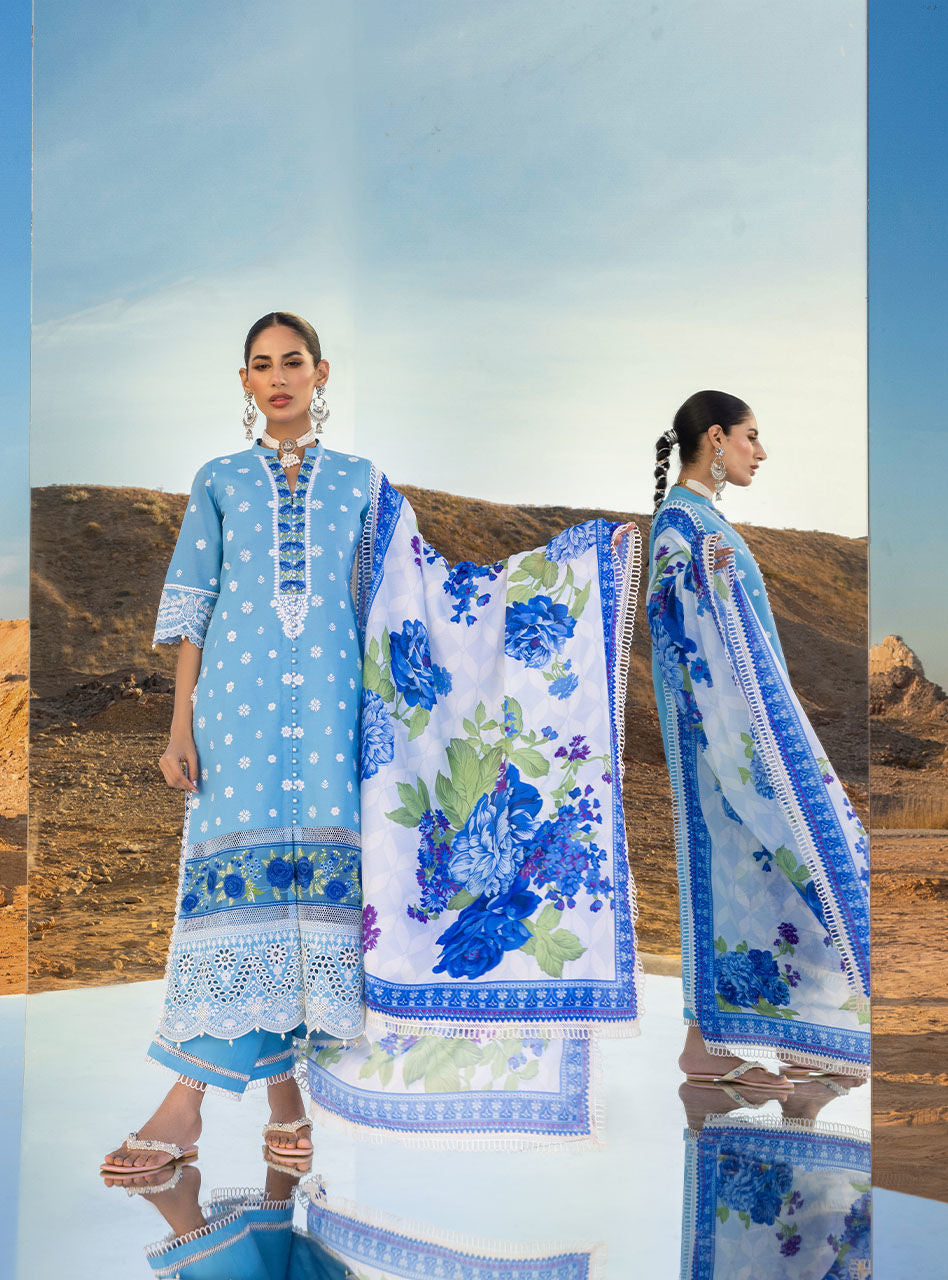 Durnaz - 4a - Chikankari Lawn Collection'23 - Zainab Chottani - Shahana Collection UK - Zainab Chottani in UK - Eid 2023