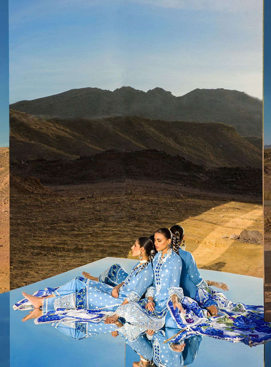 Durnaz - 4a - Chikankari Lawn Collection'23 - Zainab Chottani - Shahana Collection UK - Zainab Chottani in UK - Eid 2023