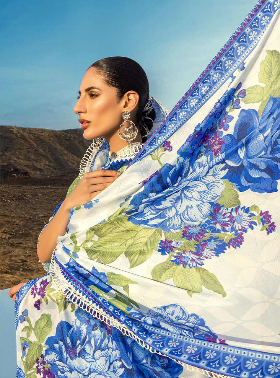 Durnaz - 4a - Chikankari Lawn Collection'23 - Zainab Chottani - Shahana Collection UK - Zainab Chottani in UK - Eid 2023