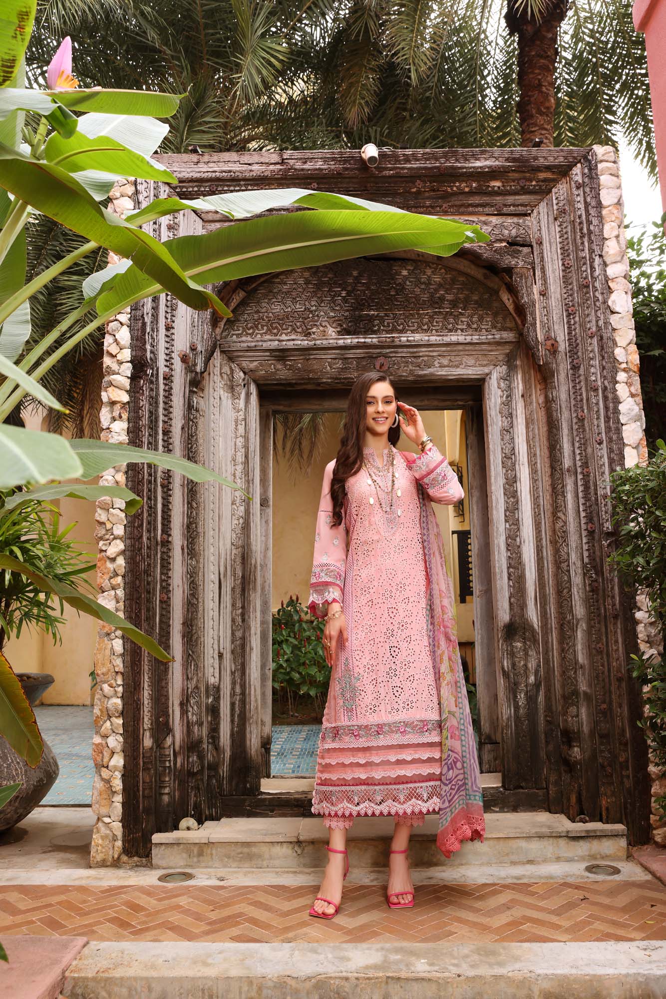 8B- Noor Luxury Chikankari Lawn'23 - Saadia Asad - Shahana Collection UK