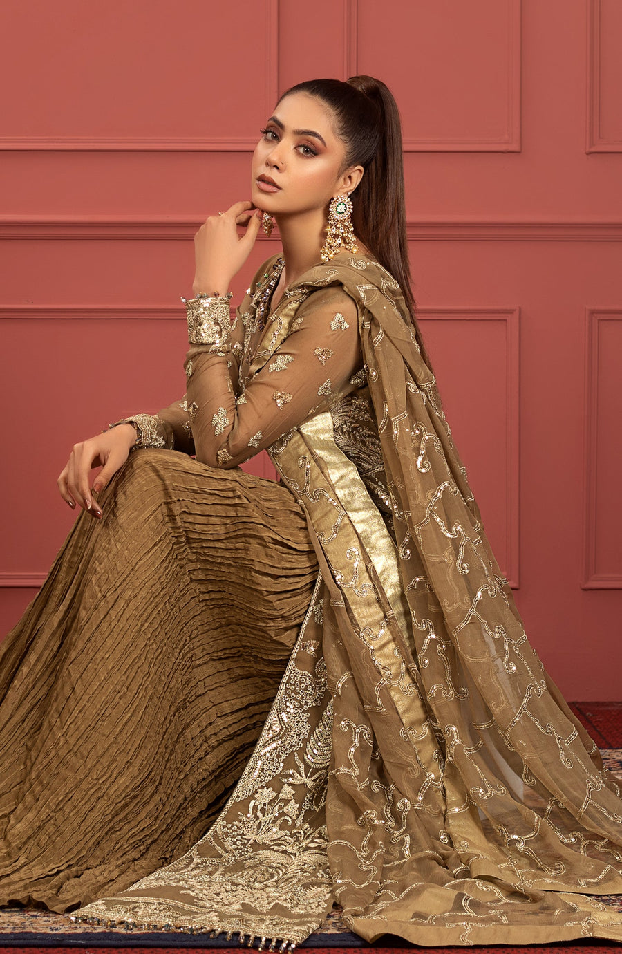 Ameera (FFG-0019) - Mohagney - Premium Chiffon Collection 2023 - Freesia - Shahana Collectio UK - Festive Eid Chiffon'23