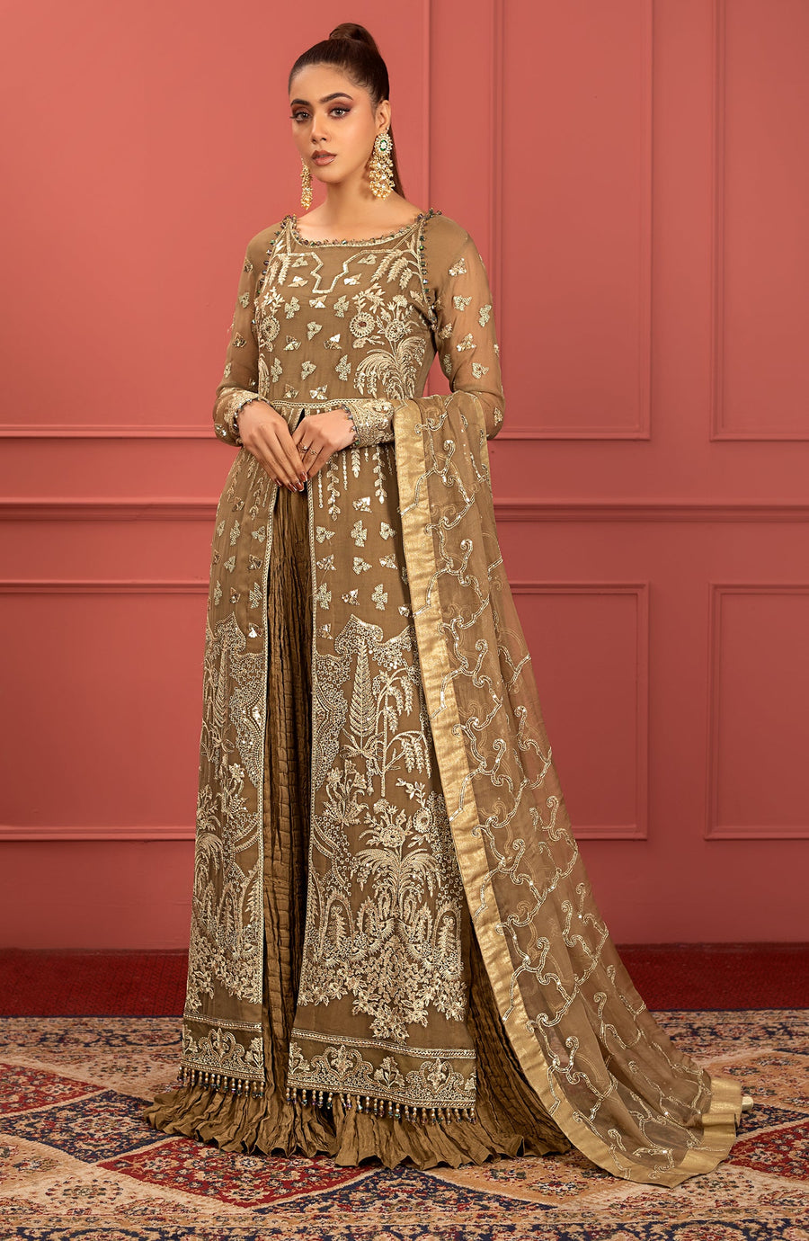 Ameera (FFG-0019) - Mohagney - Premium Chiffon Collection 2023 - Freesia - Shahana Collectio UK - Festive Eid Chiffon'23