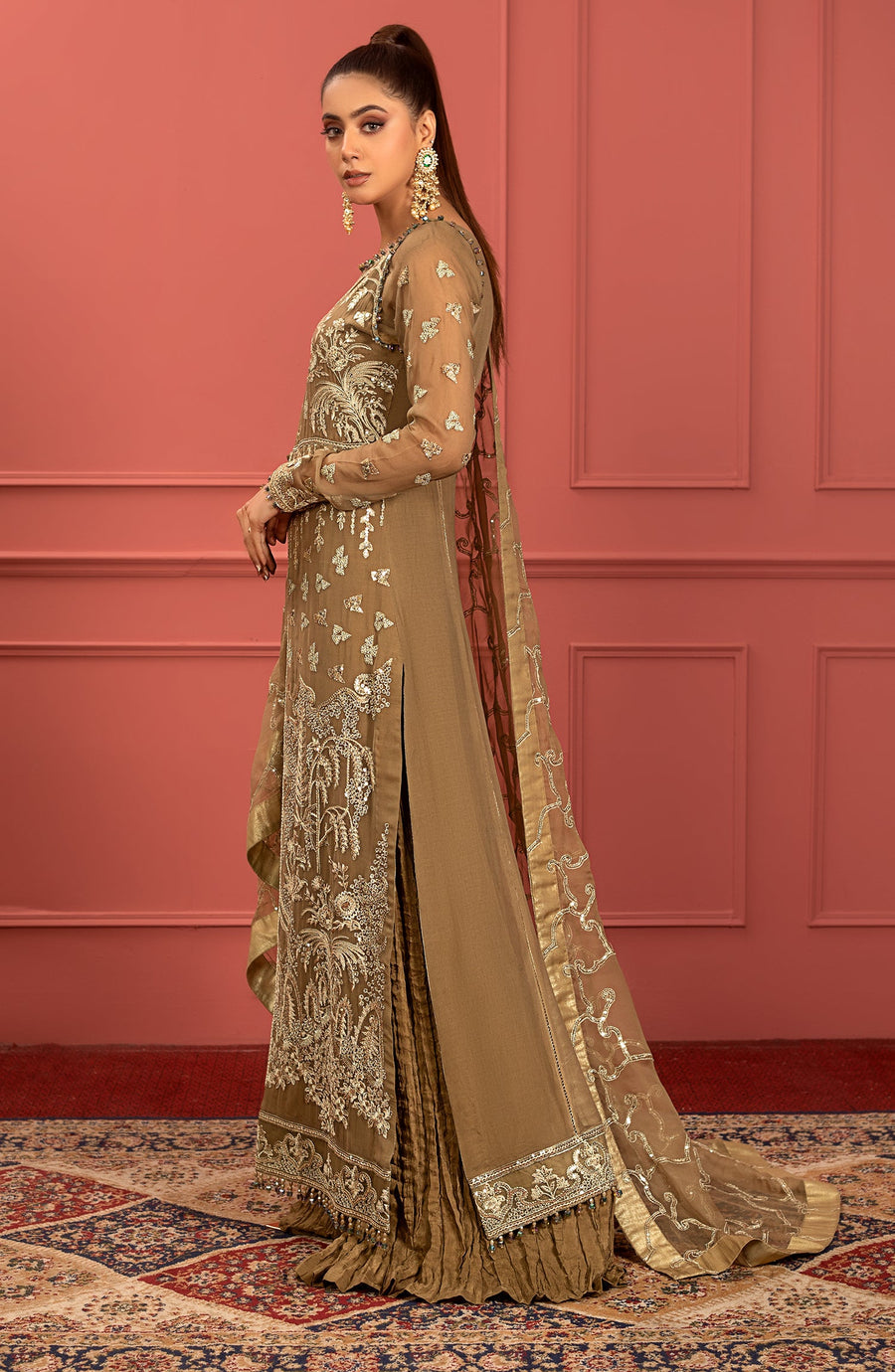 Ameera (FFG-0019) - Mohagney - Premium Chiffon Collection 2023 - Freesia - Shahana Collectio UK - Festive Eid Chiffon'23