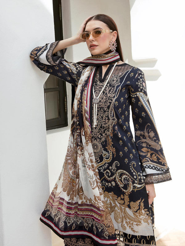 Naira - D#09 - Digital Printed and Embroidered Lawn - Vol 1 - Gulaal SS'23 - Shahana Collection UK