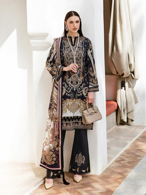 Naira - D#09 - Digital Printed and Embroidered Lawn - Vol 1 - Gulaal SS'23 - Shahana Collection UK
