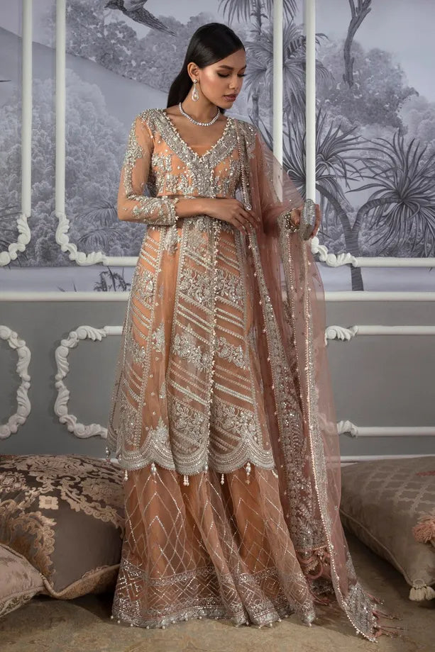 Sana Safinaz- Nura Festive Collection 2022- Vol II- D#2 Peach - Sana Safinaz- Nura Festive Collection 2022- Vol II- D#2 Peach - Shahana Collection