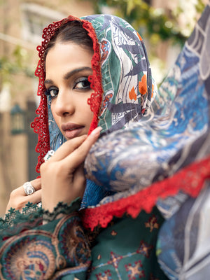 Emerald - Maryam Hussain Luxury Lawn 2023 - Shahana Collection UK