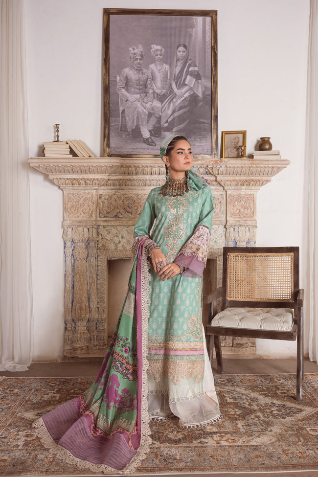Afrozeh-SKL- 12 - Kinaar Lawn Collection 2023 - Shiza Hassan - Shahana Collection UK - Shiza Hassan in UK - Eid 2023