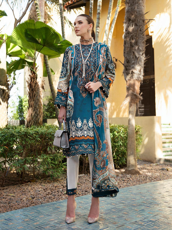 Mariya - D#11 - Digital Printed and Embroidered Lawn - Vol 1 - Gulaal SS'23 - Shahana Collection UK
